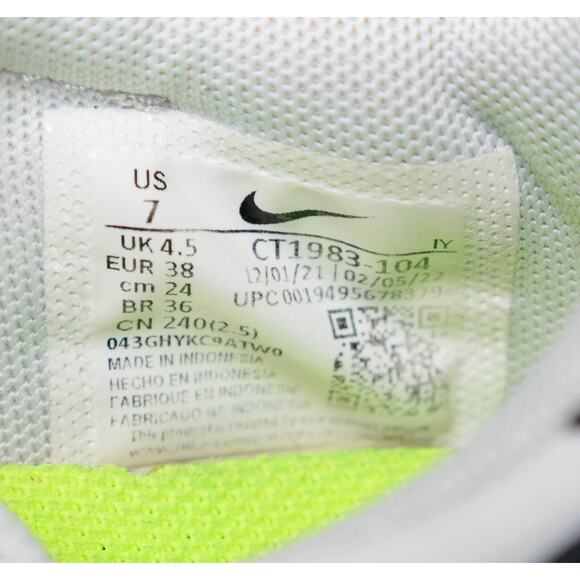 Nike Waffle Racer Crater White Black Gray Sneakers Womens Size 7 CT1983-104 - Picture 7 of 16